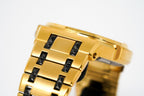 Versace Men's Watch Chain Reaction Gold Black Bracelet
