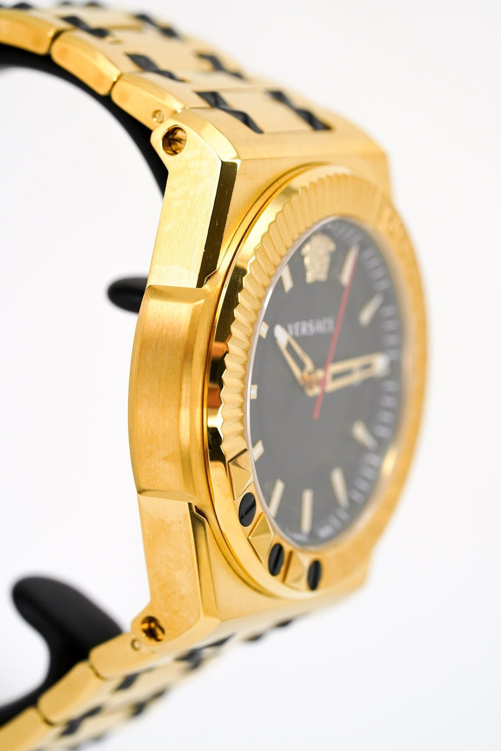 Versace Men's Watch Chain Reaction Gold Black Bracelet