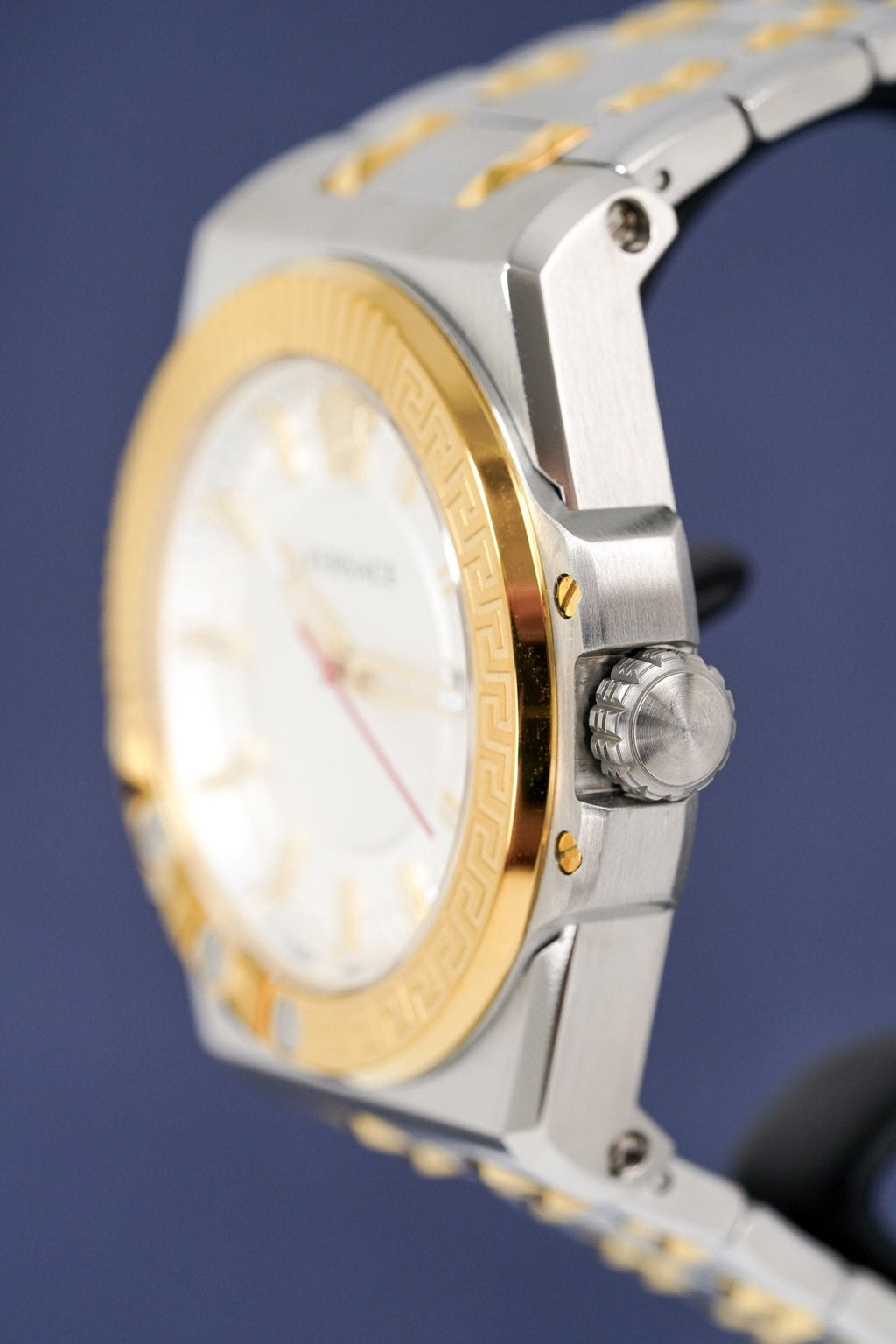 Versace Men's Chain Reaction Two-Tone Silver