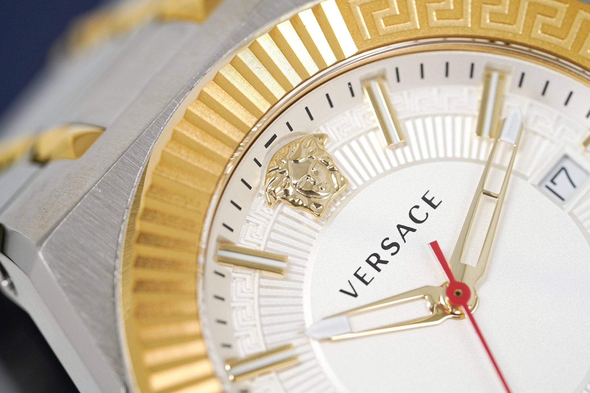 Versace Men's Chain Reaction Two-Tone Silver