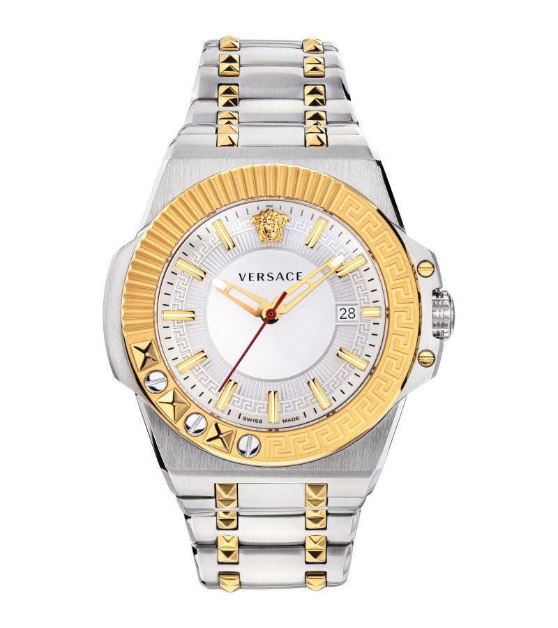 Versace Men's Chain Reaction Two-Tone Silver