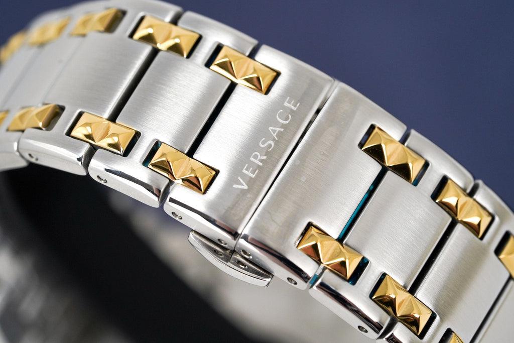 Versace Men's Chain Reaction Two-Tone Silver