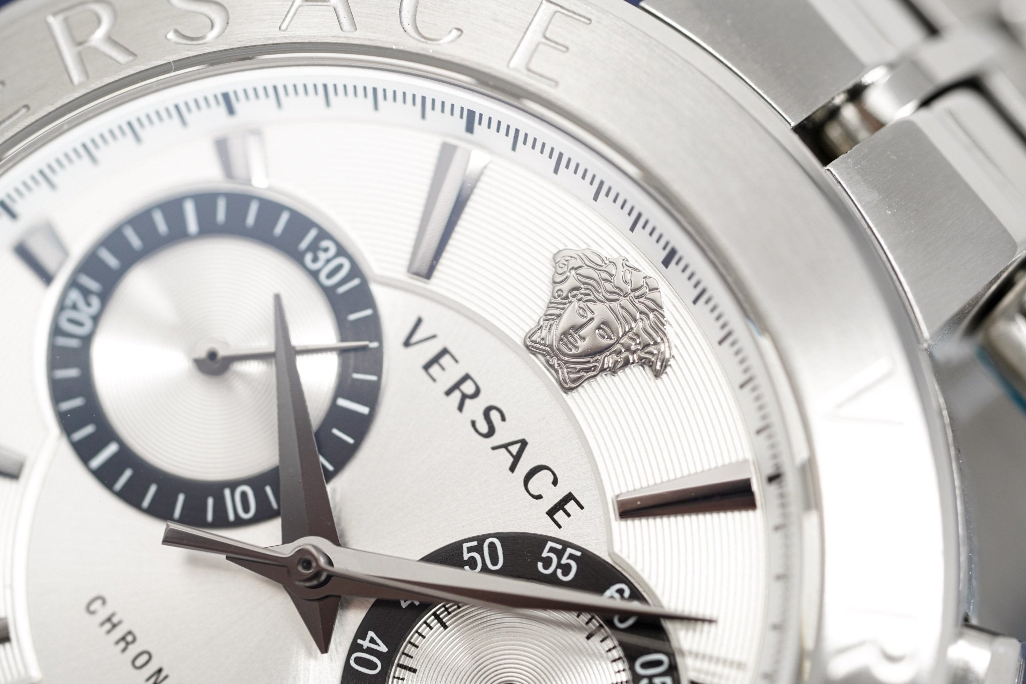 Versace Men's Chronograph Watch Aion Silver