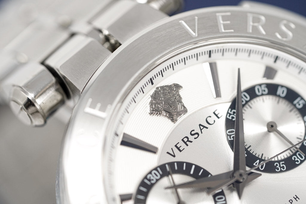 Versace Men's Chronograph Watch Aion Silver