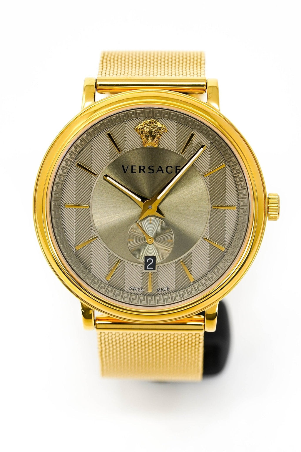 Versace Men's V-Circle Yellow Gold