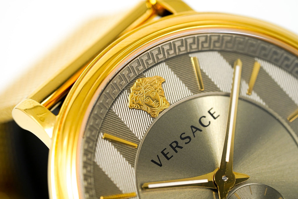 Versace Men's V-Circle Yellow Gold