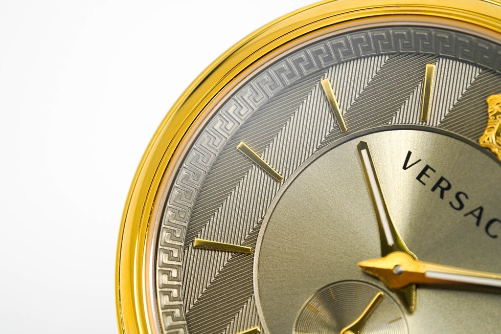 Versace Men's V-Circle Yellow Gold