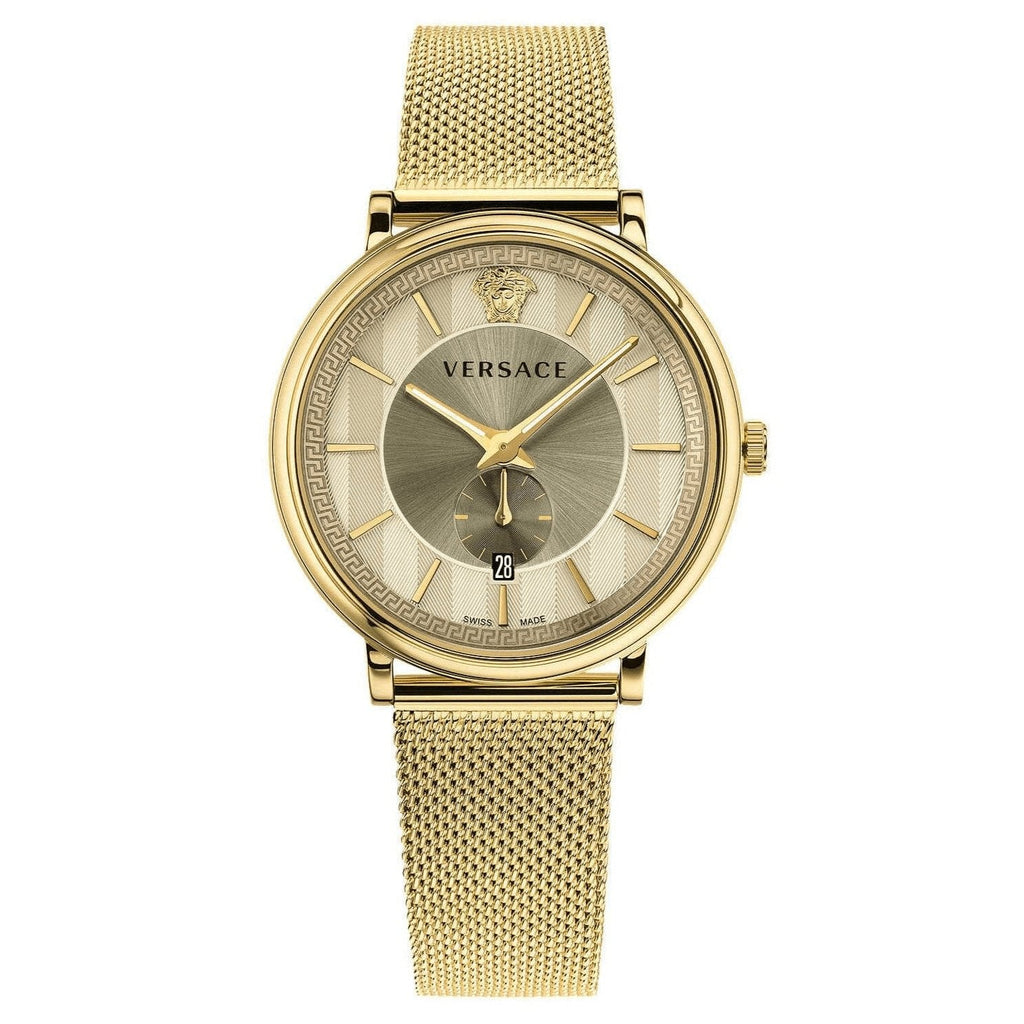 Versace Men's V-Circle Yellow Gold