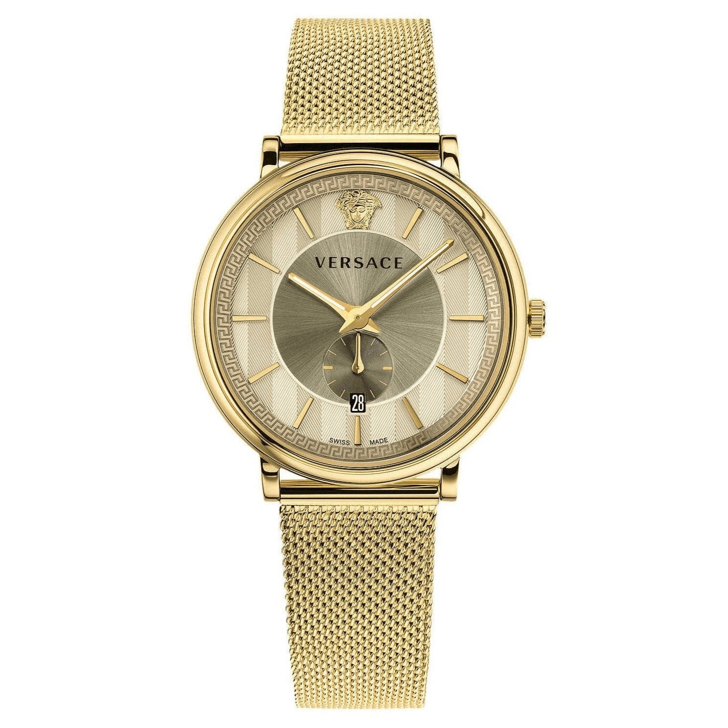 Versace Men's V-Circle Yellow Gold