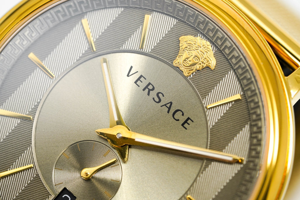 Versace Men's V-Circle Yellow Gold