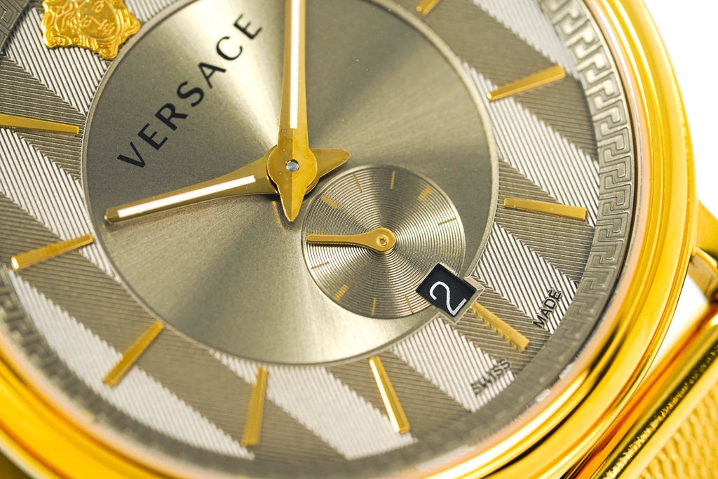 Versace Men's V-Circle Yellow Gold
