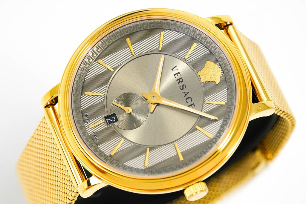 Versace Men's V-Circle Yellow Gold