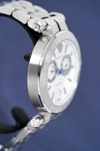 Versace Men's Watch Aion Chronograph 45mm White Silver