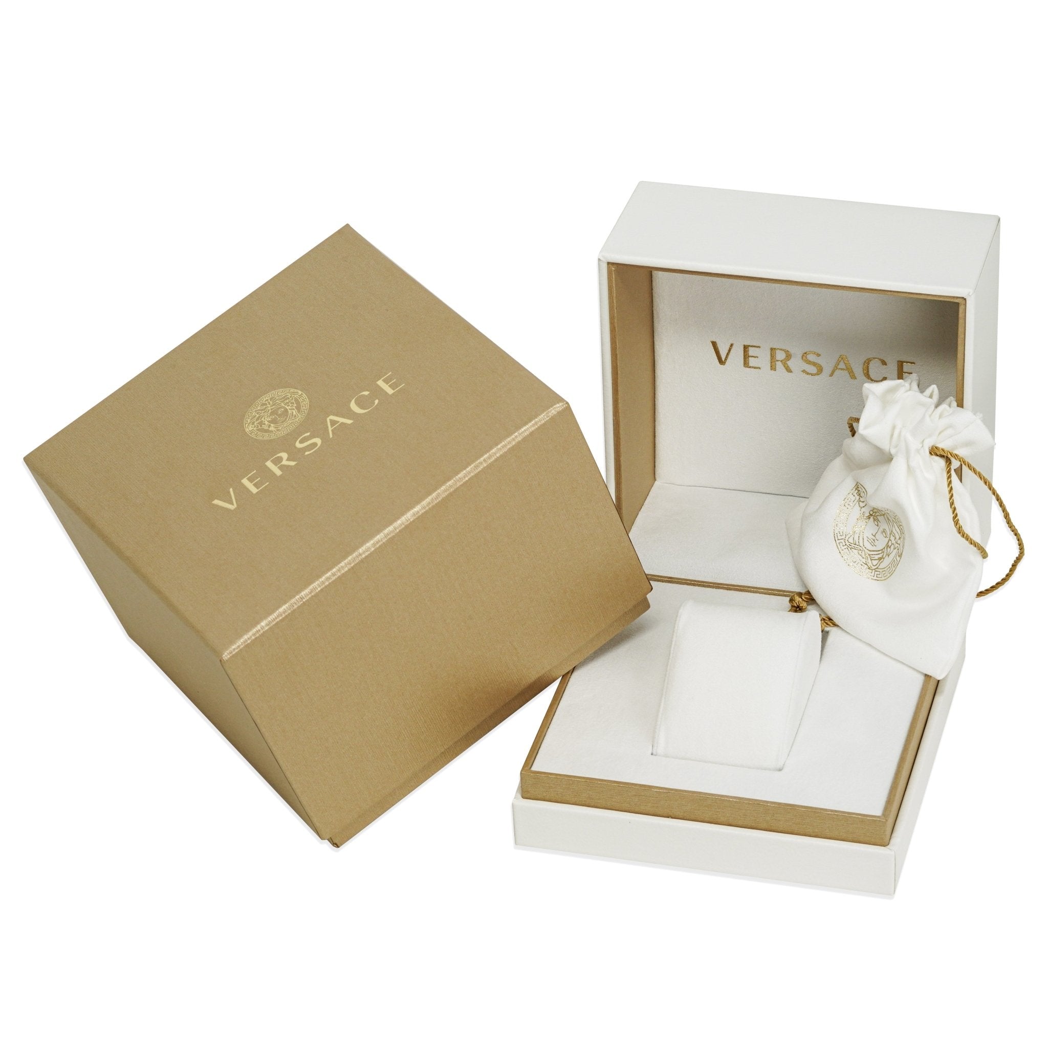 Versace Men's Watch Aion Chronograph 45mm White Silver
