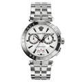 Versace Men's Watch Aion Chronograph 45mm White Silver