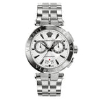 Versace Men's Watch Aion Chronograph 45mm White Silver