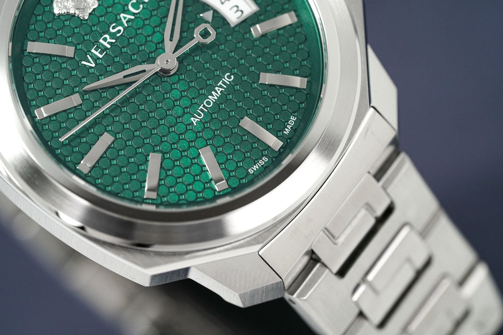 Versace Men's Watch Dylos Automatic Green Bracelet