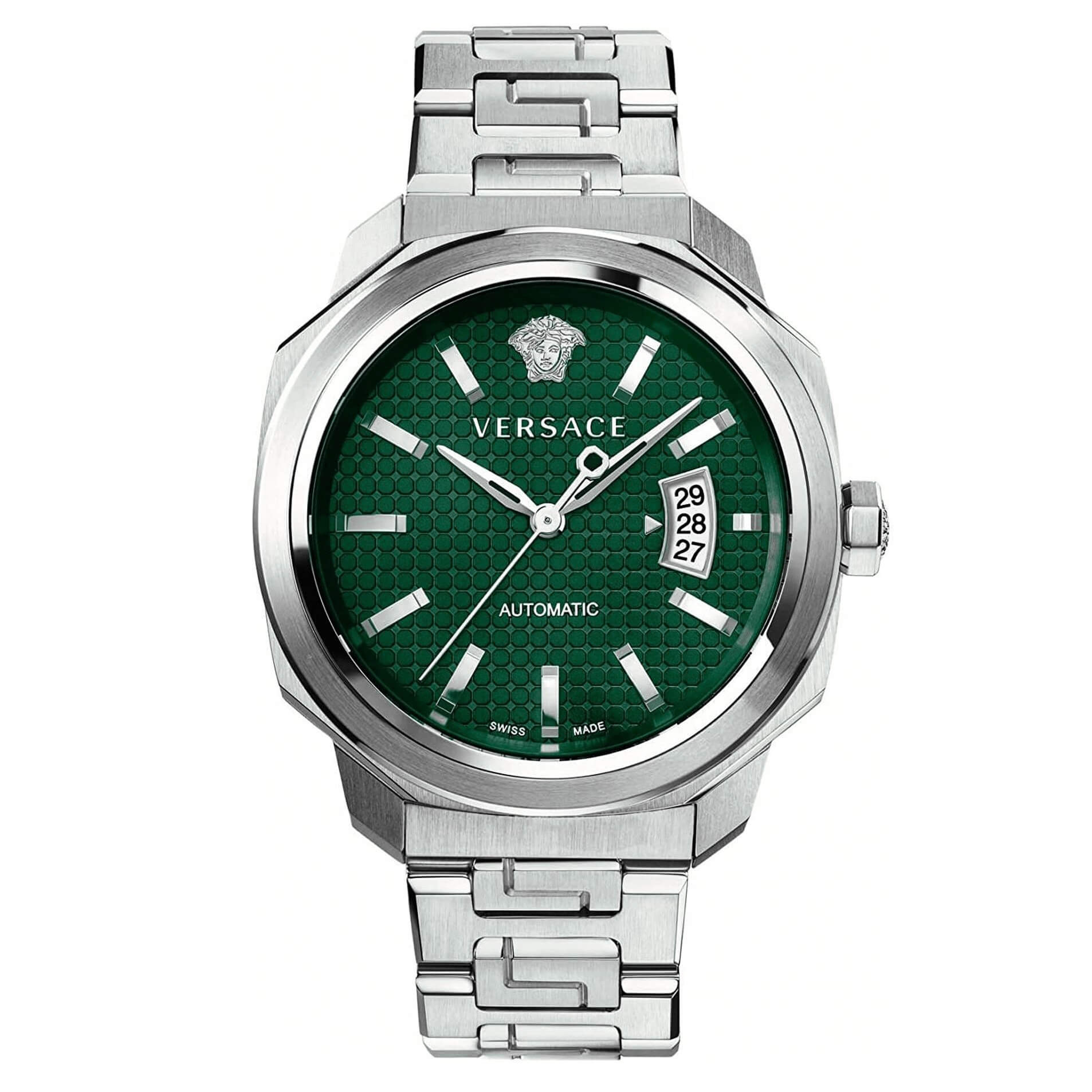 Versace Men's Watch Dylos Automatic Green Bracelet