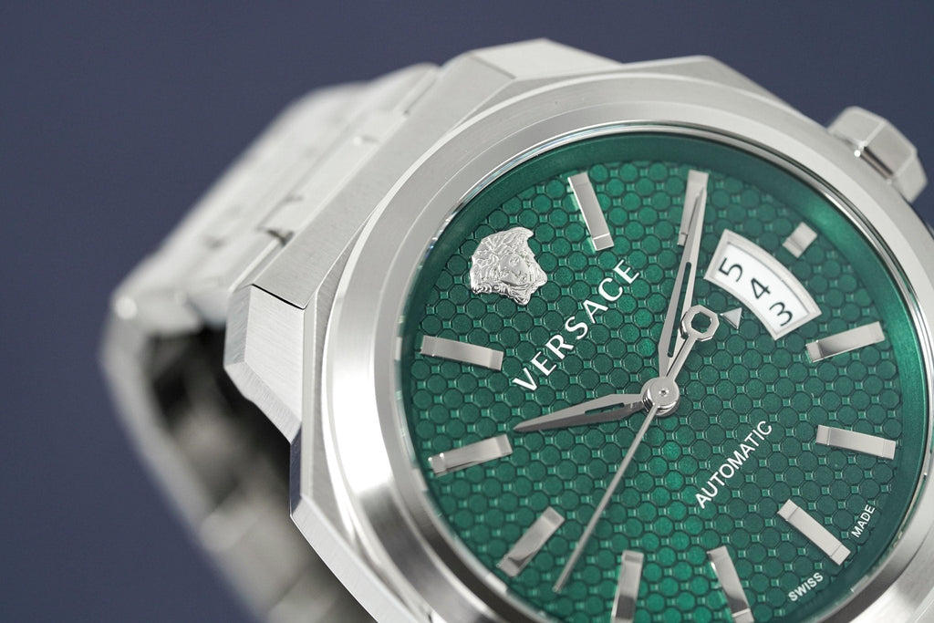 Versace Men's Watch Dylos Automatic Green Bracelet