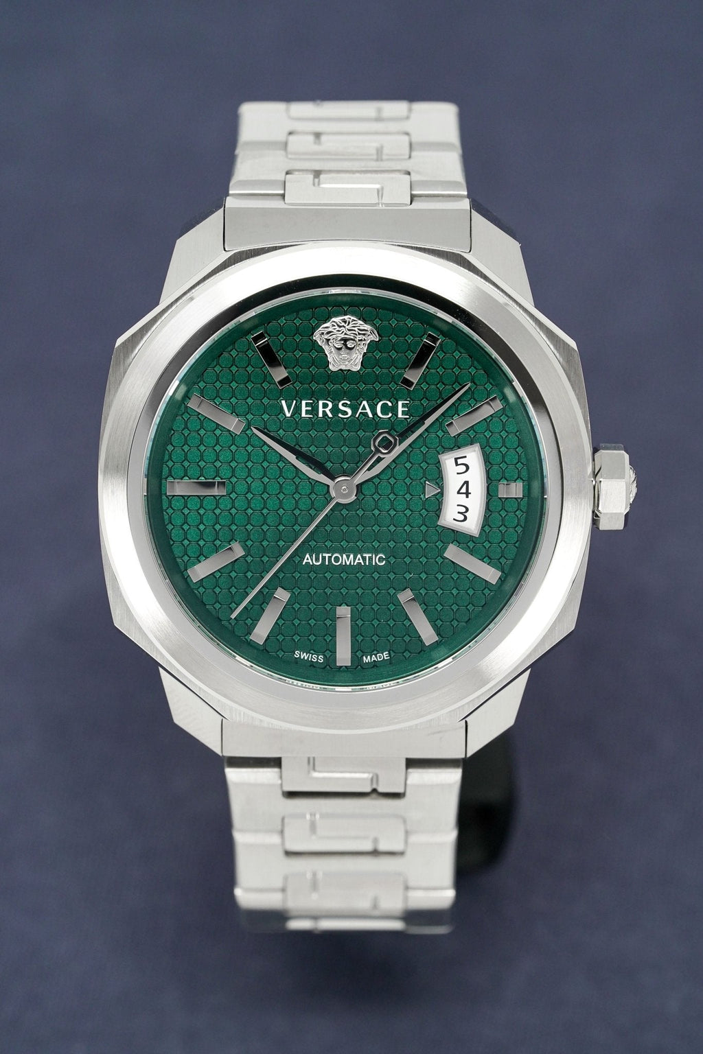 Versace Men's Watch Dylos Automatic Green Bracelet