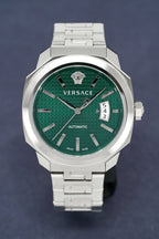 Versace Men's Watch Dylos Automatic Green Bracelet