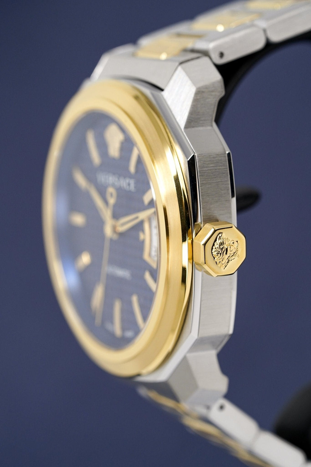 Versace Men's Watch Dylos Automatic  Blue Two-Tone