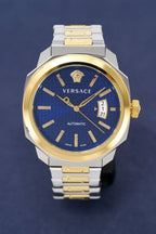 Versace Men's Watch Dylos Automatic  Blue Two-Tone