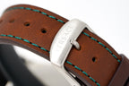 Versace Men's Watch Hellenyium GMT Green Leather