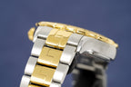 Versace Men's Watch Hellenyium GMT Blue Two-Tone Bracelet