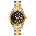 Versace Men's Watch Hellenyium GMT Brown Two-Tone Bracelet