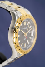 Versace Men's Watch Hellenyium GMT Brown Two-Tone Bracelet
