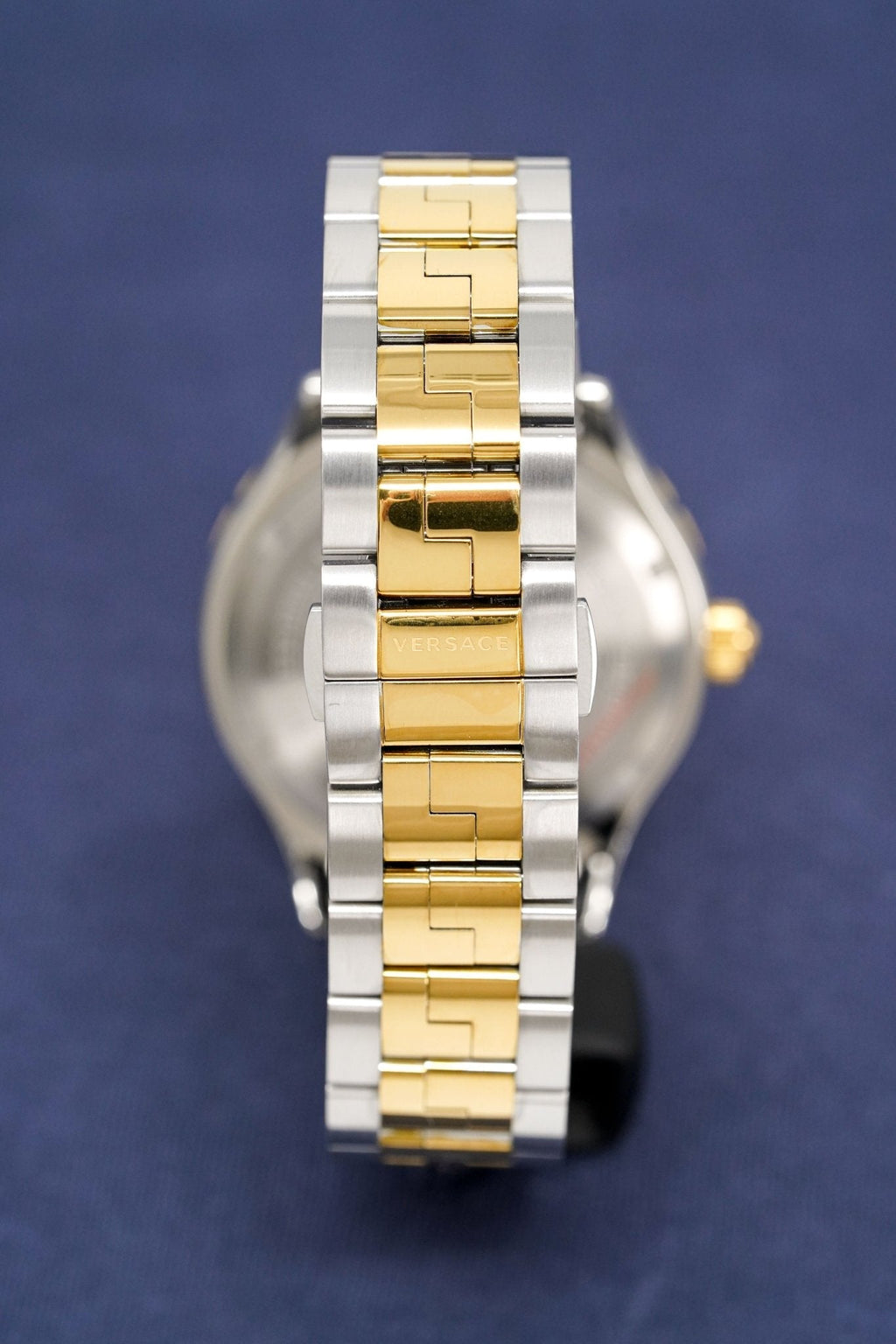 Versace Men's Watch Hellenyium GMT Brown Two-Tone Bracelet