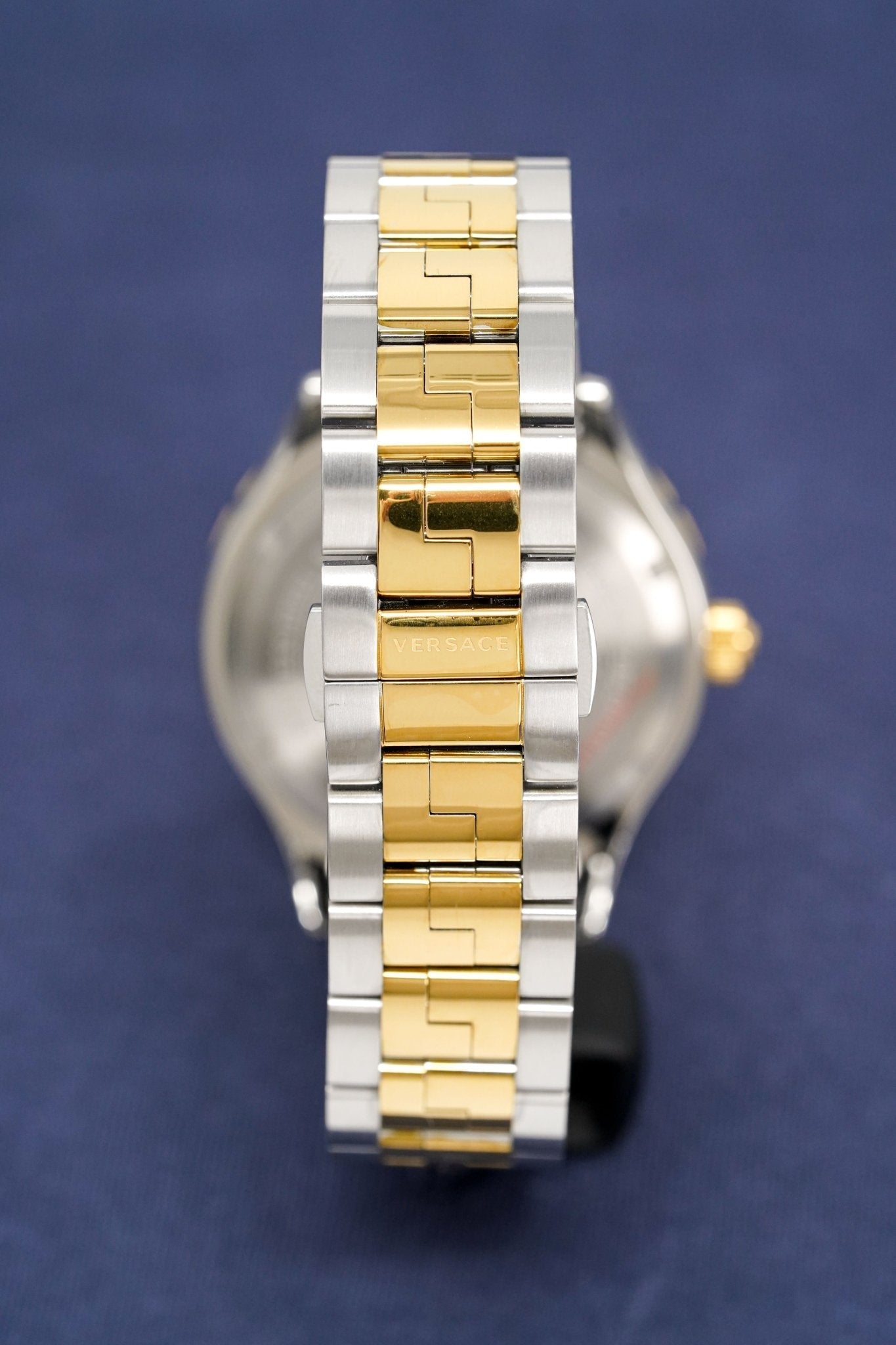 Versace Men's Watch Hellenyium GMT Brown Two-Tone Bracelet