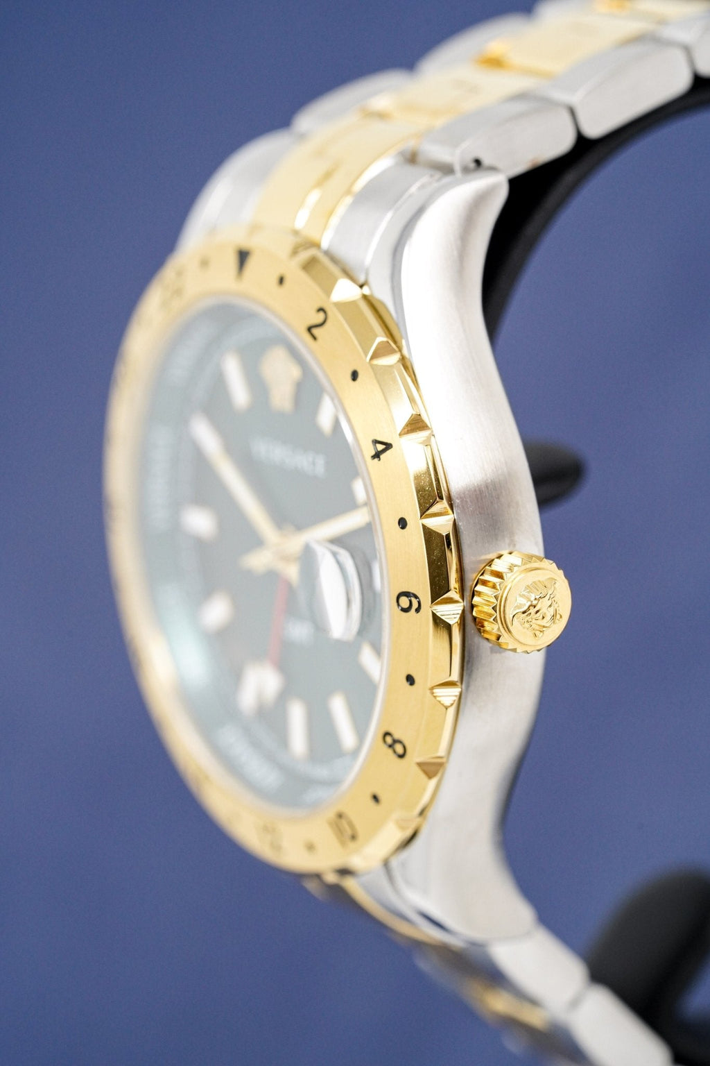 Versace Men's Watch Hellenyium GMT Two-Tone Green