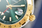 Versace Men's Watch Hellenyium GMT Two-Tone Green