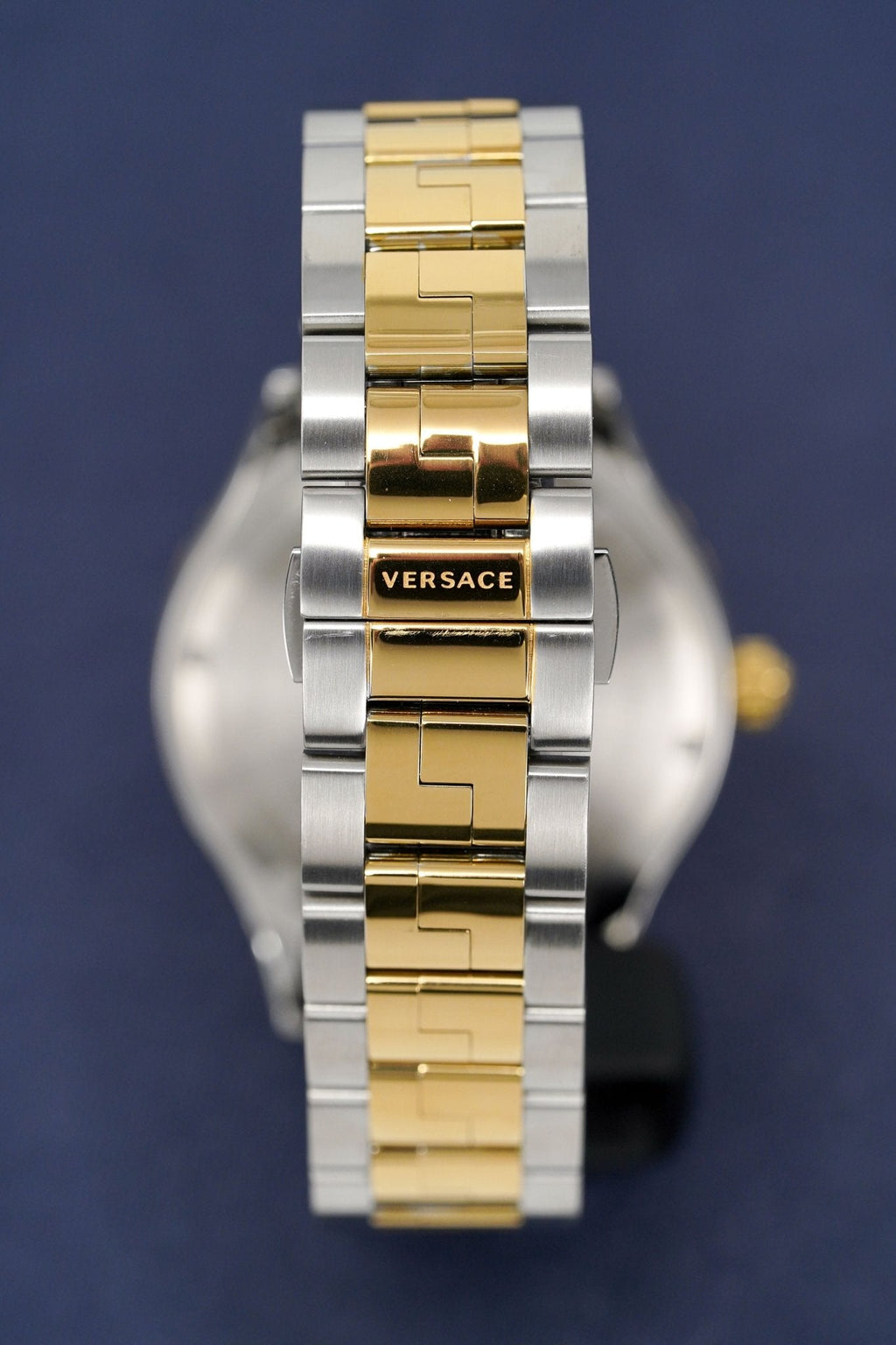 Versace Men's Watch Hellenyium GMT Two-Tone Silver
