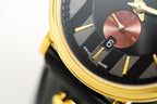 Versace Men's Watch V-Circle Gold Black