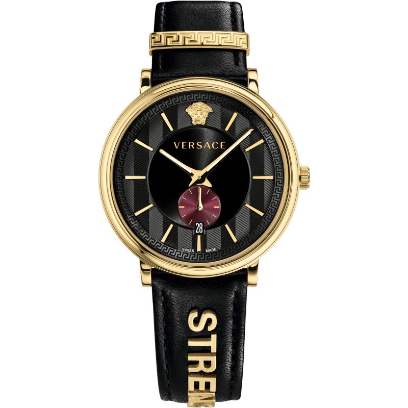 Versace Men's Watch V-Circle Gold Black