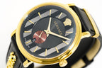 Versace Men's Watch V-Circle Gold Black