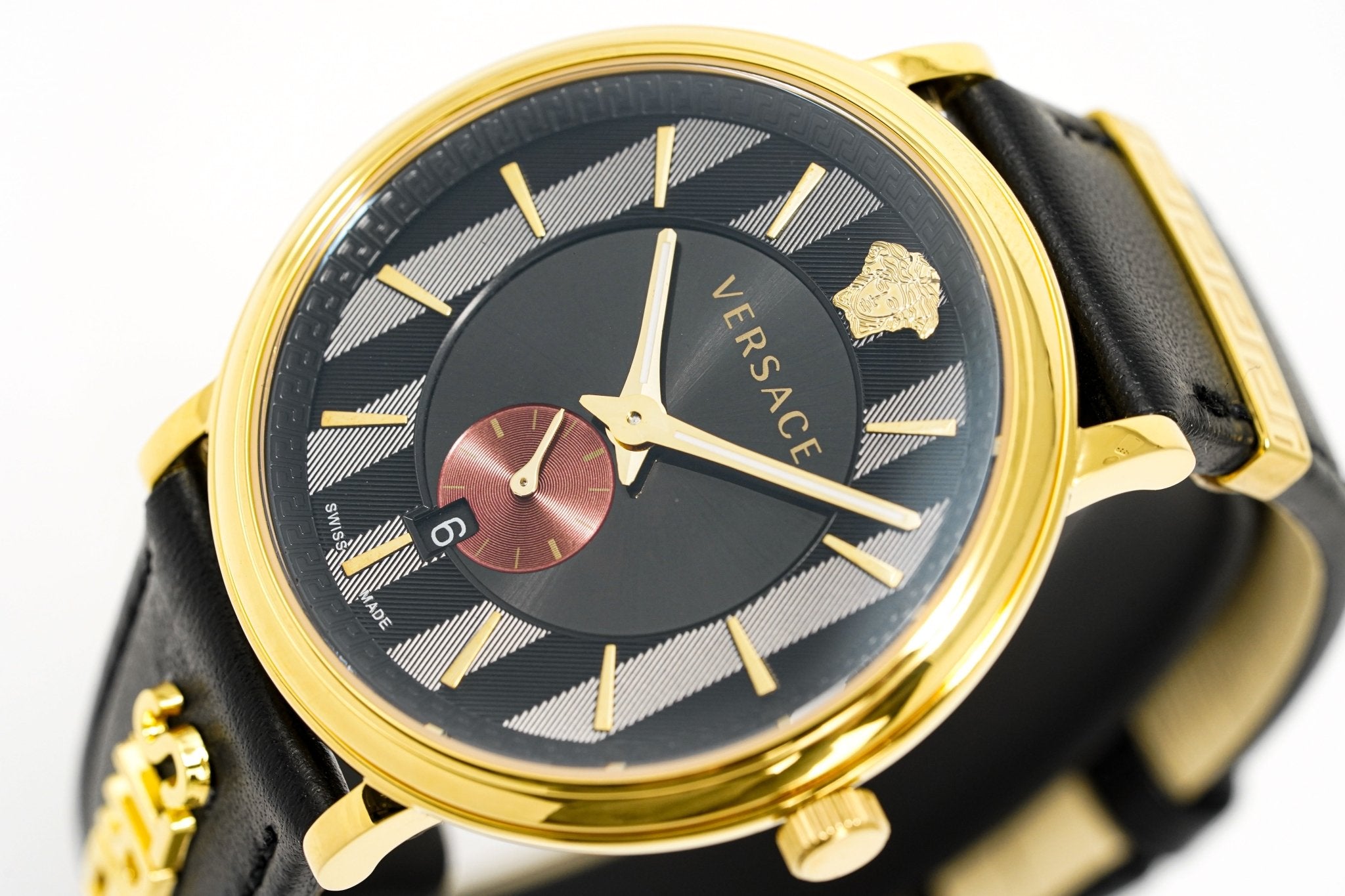 Versace Men's Watch V-Circle Gold Black