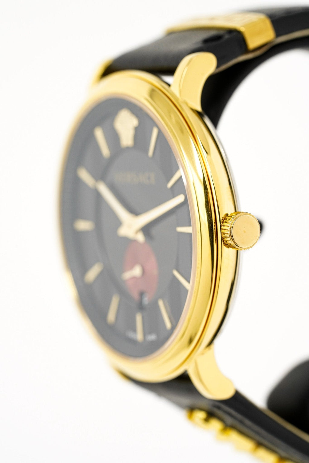 Versace Men's Watch V-Circle Gold Black