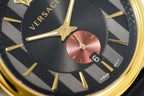 Versace Men's Watch V-Circle Gold Black