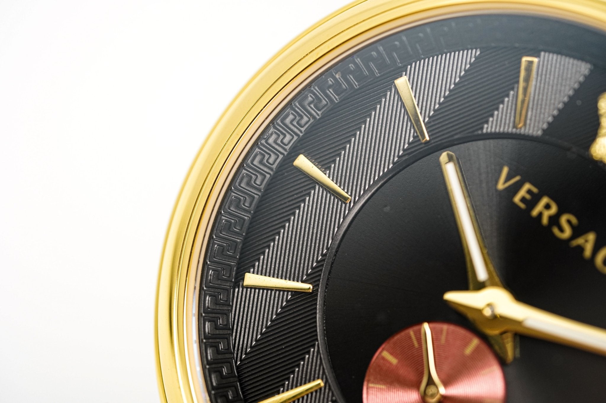 Versace Men's Watch V-Circle Gold Black