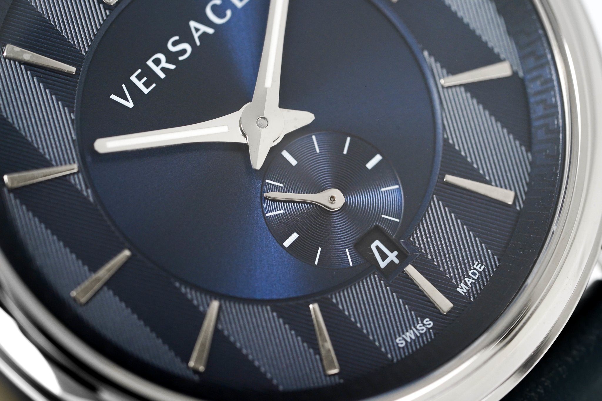 Versace Men's Watch V-Circle Small Seconds Blue
