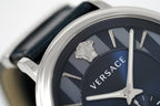 Versace Men's Watch V-Circle Small Seconds Blue
