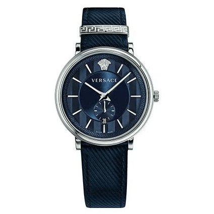 Versace Men's Watch V-Circle Small Seconds Blue