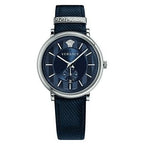 Versace Men's Watch V-Circle Small Seconds Blue