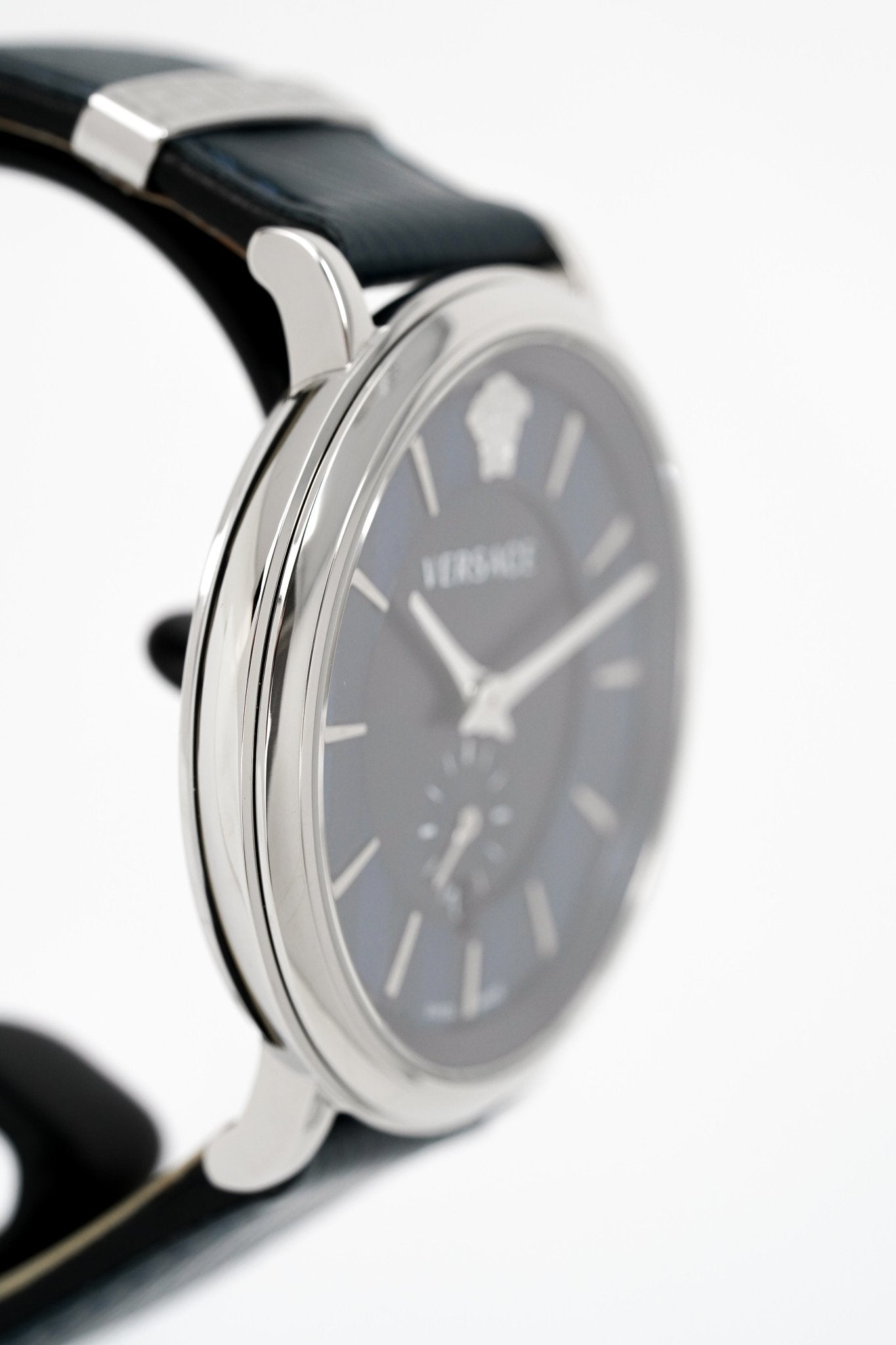 Versace Men's Watch V-Circle Small Seconds Blue