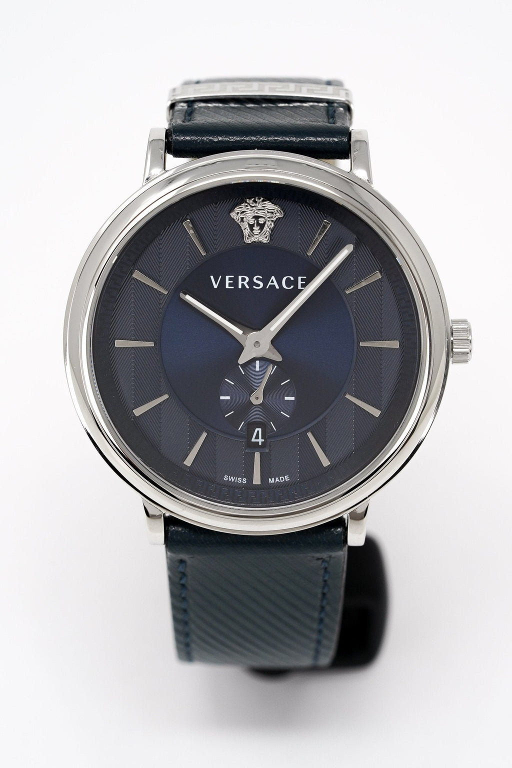 Versace Men's Watch V-Circle Small Seconds Blue
