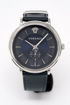 Versace Men's Watch V-Circle Small Seconds Blue